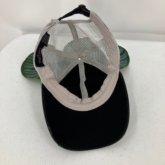 Sportsman Beecher Trucking Black Gray Adjustable Baseball Trucker Dad Hat Cap - Picture 3 of 10